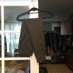 A New Day Dark Olive Green Skinny zipper pants